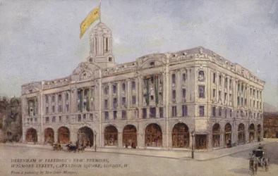 Debenham és Freebody New Premises, Wigmore Street, Cavendish Square, London, Nyugat